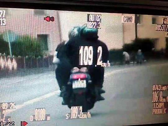 1,5 tys. zł mandatu i 23 punkty dla motocyklisty uciekającego przed policją