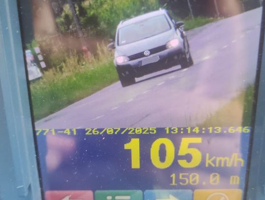 Jechał przez Bierawę z prędkością 105 km/h. 22-latek stracił prawo jazdy na trzy miesiące