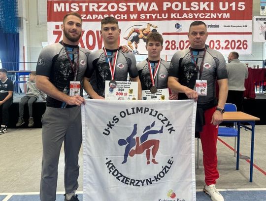 Adam Rogula i Wiktor Zdzieci z brązowymi medalami zapaśniczych Mistrzostw Polski U15