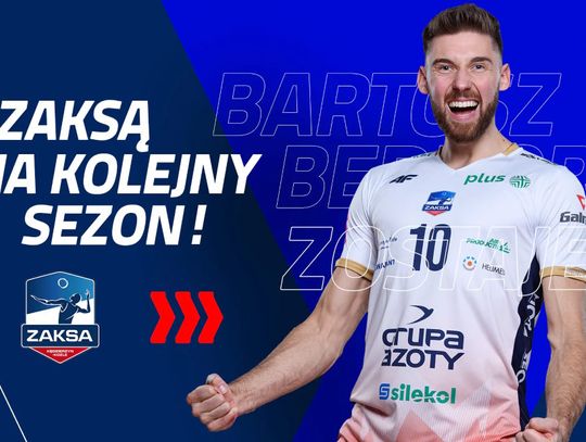 Bartosz Bednorz na dłużej w Grupie Azoty ZAKSIE! Przyjmujący przedłużył kontrakt z mistrzami Polski