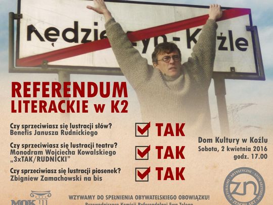 Benefis Janusza Rudnickiego w Kędzierzynie-Koźlu. Zostały ostatnie darmowe wejściówki