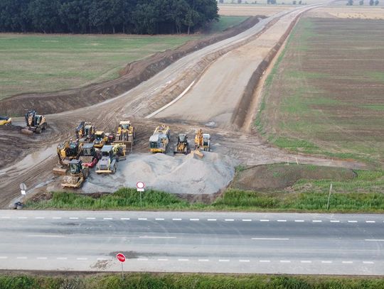 Budowa obwodnicy północnej Kędzierzyna-Koźla idzie pełną parą. ZDJĘCIA