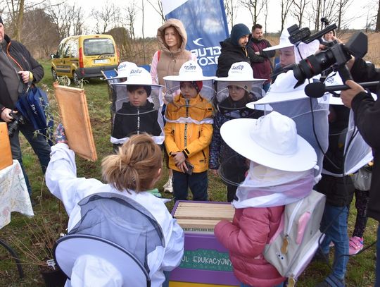 Cenna lekcja dla najmłodszych. W pasiece Miodowy ZAKątek Grupy Azoty odbyło się otwarcie sezonu pszczelarskiego