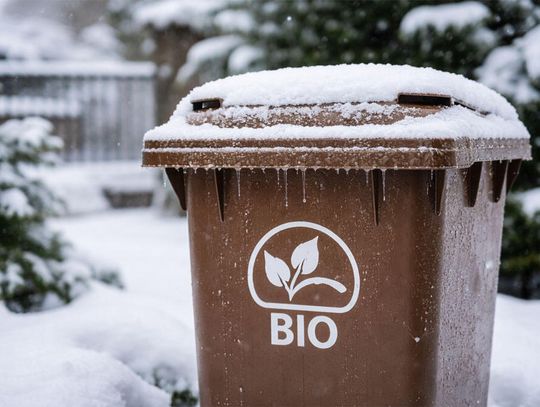 Czysty Region musiał wstrzymać odbiór bioodpadów. Mróz uniemożliwia opróżnienie pojemników