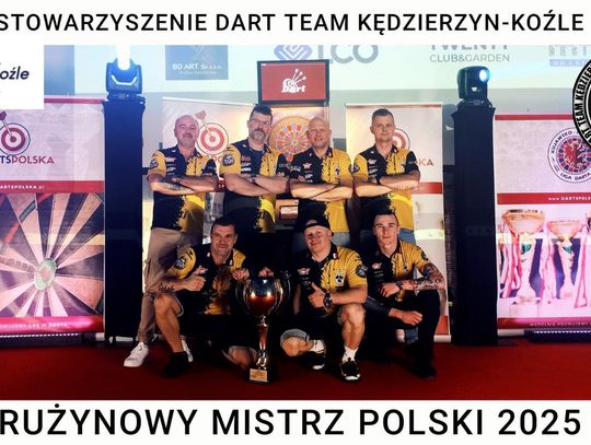 Dart Team Kędzierzyn-Koźle obronił tytuł drużynowego Mistrza Polski w rozgrywkach Darts Polska