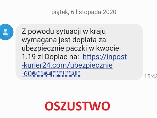 Dopłata za dostarczenie lub dezynfekcję paczki. Mieszkanka powiatu straciła blisko 3 tysiące złotych