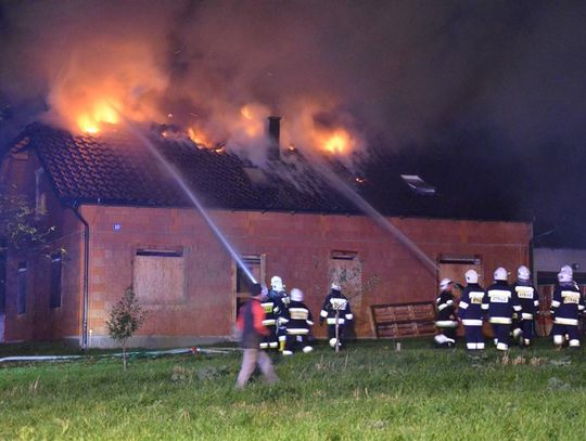 Duże straty po wczorajszym pożarze w Borzysławicach. Dom był gotowy do zamieszkania