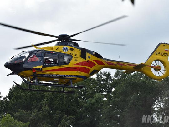 Dwóch pracowników zasłabło podczas mycia cysterny. Na miejscu śmigłowiec Lotniczego Pogotowia Ratunkowego