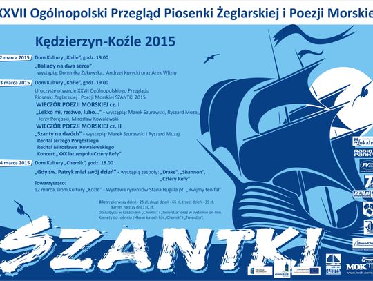 Festiwal "Szantki" 2015: do Kędzierzyna-Koźla zjeżdżają rozśpiewani żeglarze