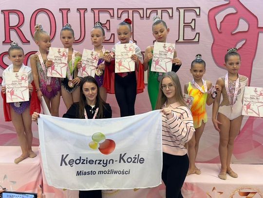 Gimnastyczki z Kędzierzyna-Koźla wróciły z zawodów w Berlinie z dorobkiem dziewięciu medali