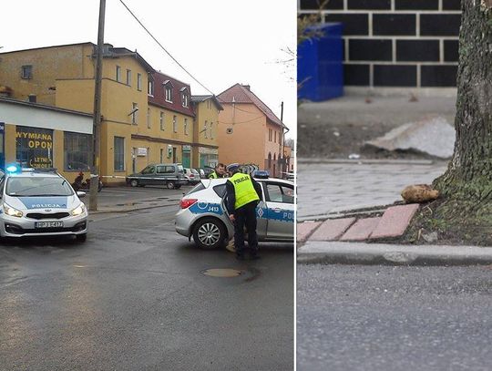 Granat na ulicy Piastowskiej. Policjantom chciało go wręczyć dwóch mężczyzn. Wezwani saperzy