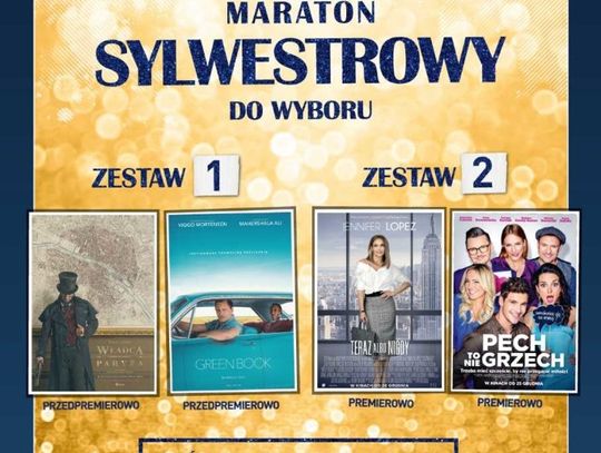 Helios zaprasza na sylwestrowe nocne maratony filmowe. Do wyboru dwa zestawy