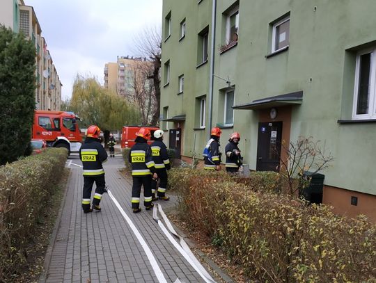 Interwencja w bloku przy ulicy 11 Listopada. Ktoś rozlał gaz w piwnicy