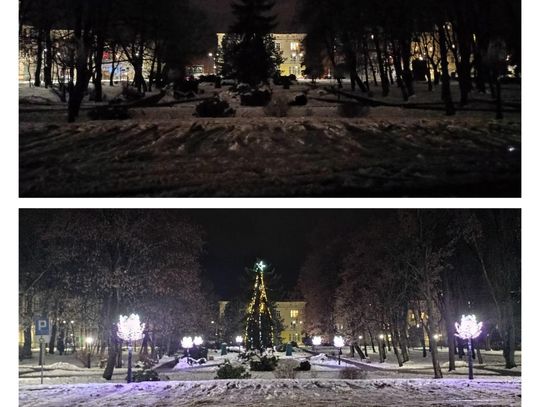 Kędzierzyn-Koźle solidaryzuje się z Ukrainą. Na godzinę wyłączono świąteczną iluminację