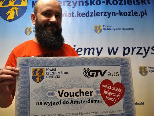 Kędzierzynianin Filip Osiecki wygrał aukcję WOŚP i pojedzie na wycieczkę do Amsterdamu