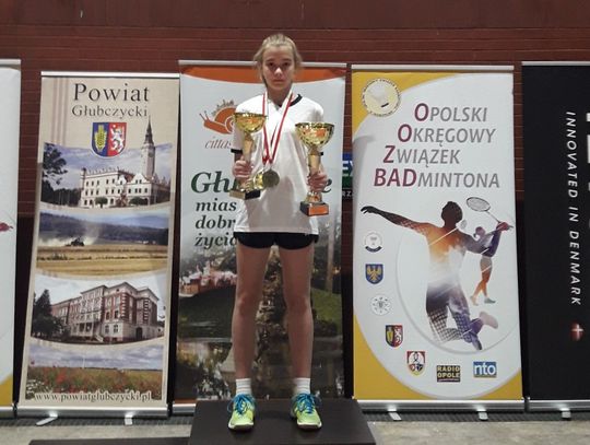 Kędzierzynianka Julia Wójcik zdobyła złoty medal badmintonowych Mistrzostw Polski