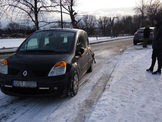 Kolizja na ulicy Grunwaldzkiej. Ciężarówka uderzyła w samochód osobowy. ZDJĘCIA