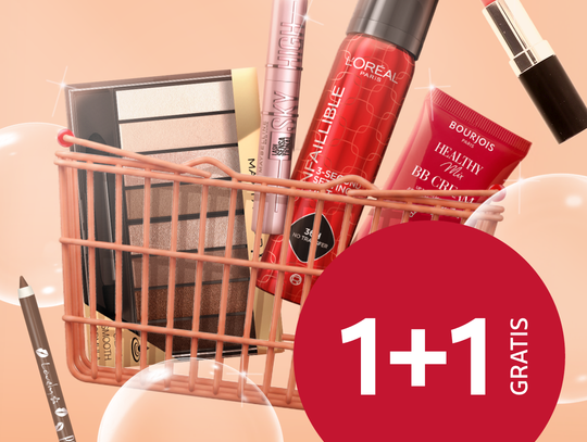 Makijażowe 1+1 gratis w Rossmannie