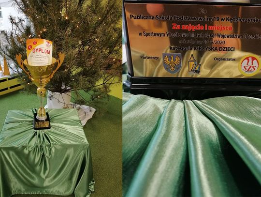 Nagroda za całokształt pracy w sportowym współzawodnictwie szkół Opolszczyzny dla PSP 19