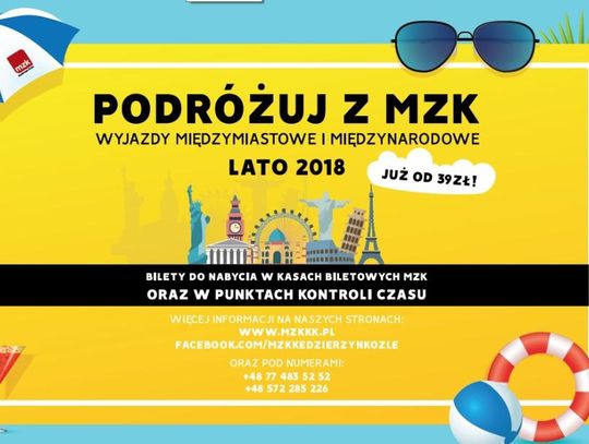 Nie masz planów na wakacje? Sprawdź międzymiastowy rozkład jazdy MZK na lato