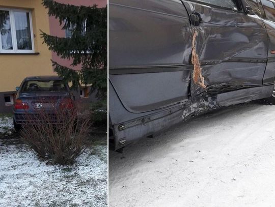 Niebezpieczna kolizja w Blachowni. BMW wypadło z drogi i wjechało w blok. ZDJĘCIA