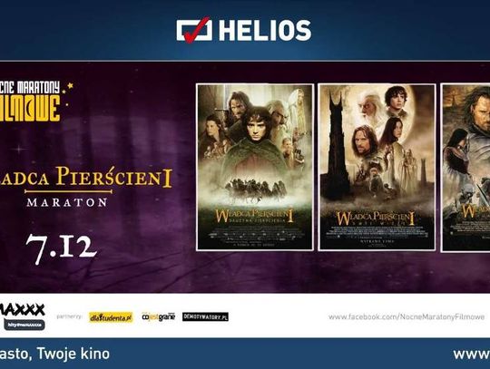 Nocny Maraton Filmowy Władcy Pierścienia w kędzierzyńskim Heliosie