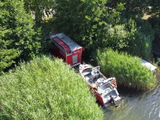 O krok od tragedii na Dębowej. Nieprzytomny mężczyzna wyciągnięty z wody