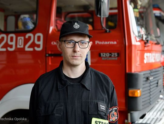 Od strażaka dla strażaków. Sebastian Juraszek z OSP Cisek skonstruował urządzenie poprawiające bezpieczeństwo ratowników
