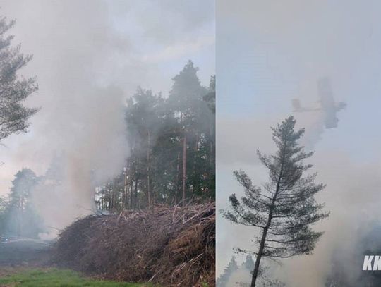 Osiem zastępów straży pożarnej walczyło z pożarem w Kotlarni. W akcji samolot gaśniczy