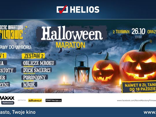 Podwójne nocne maratony filmowe Halloween w kinie Helios