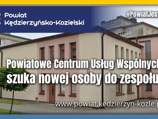 Powiatowe Centrum Usług Wspólnych szuka nowej osoby do zespołu. Wolne stanowisko urzędnicze