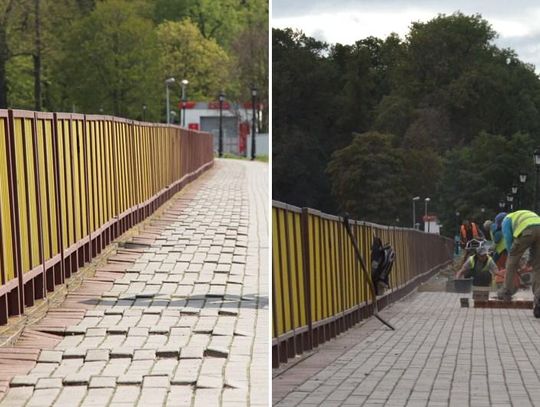 Promenada Księdza Ludwika Rutyny w przebudowie. Prace mają zakończyć się za dwa tygodnie