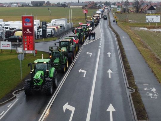 Protestujący rolnicy wjeżdżają dziś do Kędzierzyna-Koźla. Będą spore utrudnienia dla zmotoryzowanych