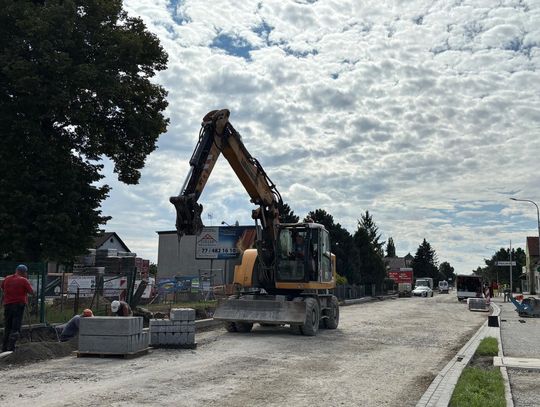 Przebudowa ulicy Wyspiańskiego ma potrwać do końca września. Roboty idą zgodnie z planem
