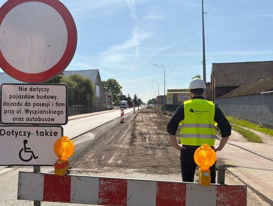 Inwestycja na ulicy Wyspiańskiego przebiega zgodnie z planem. Ekipa wróci na plac budowy po długim weekendzie