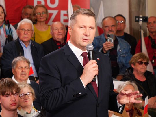 Przemysław Czarnek w Kędzierzynie-Koźlu. Kandydat PiS na premiera spotkał się ze zwolennikami