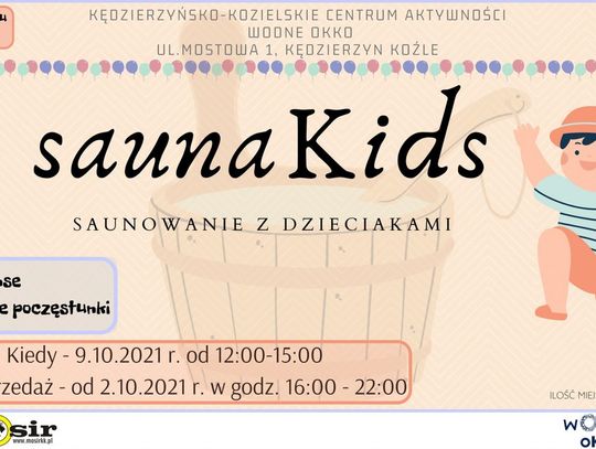 SaunaKids w Wodnym oKKu. W sobotę specjalne seanse dla dzieci i ich rodziców