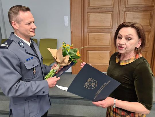 Starosta Małgorzata Tudaj pożegnała się z szefami jednostek powiatowych i służb mundurowych
