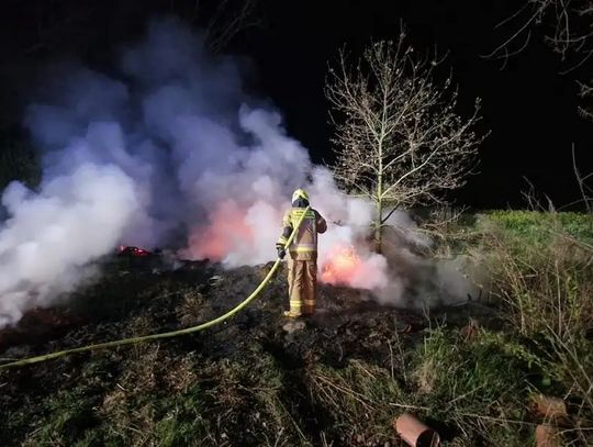 Strażacy zostali wezwani do pożaru śmieci i nieużytków w Kobylicach Strażacy zostali wezwani do pożaru śmieci i nieużytków w Kobylicach