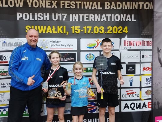Świetny występ i dwa medale badmintonistów MMKS Kędzierzyn-Koźle na międzynarodowym turnieju w Suwałkach