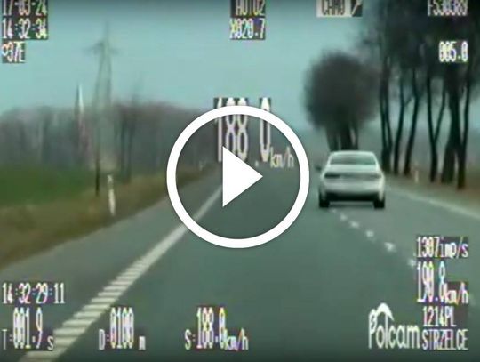 Szaleńczy rajd mieszkańca Kędzierzyna-Koźla. Na drodze do Sławięcic pędził z prędkością blisko 190 km/h