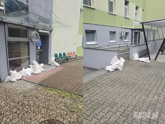 Szpital w Kędzierzynie-Koźlu przygotowuje się na nadchodzące silne opady deszczu. Pogoda nie wpływa na pracę placówki