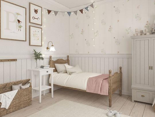 Tani efekt WOW w pokoju dziewczynki! Przegląd ręcznie malowanych tapet od polskiej marki Royal Rabbits