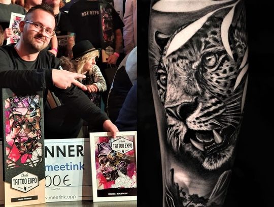 Tatuażysta z naszego miasta zdobywcą pierwszej nagrody na opolskim konwencie tatuażu Tattoo Expo Opole 2022