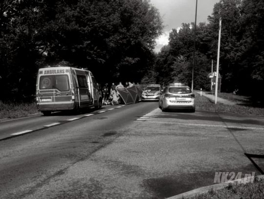 Tragiczny finał wypadku w Sławięcicach. Nie żyje mężczyzna potrącony przez samochód osobowy