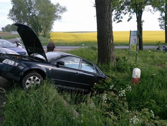 Trzy osoby ranne, w tym dziecko, po zderzeniu dwóch osobówek na drodze krajowej nr 38. ZDJĘCIA