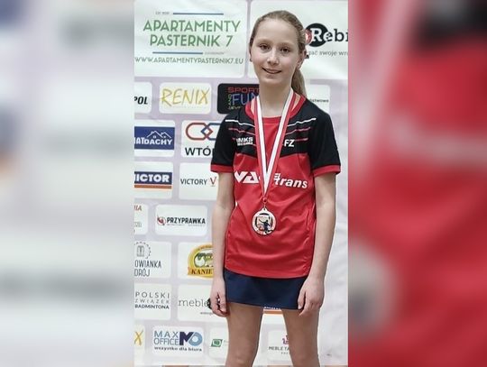 Udany początek sezonu dla Oliwii Szczerskiej. Młoda badmintonistka z Kędzierzyna-Koźla przywiozła brąz z Sulechowa