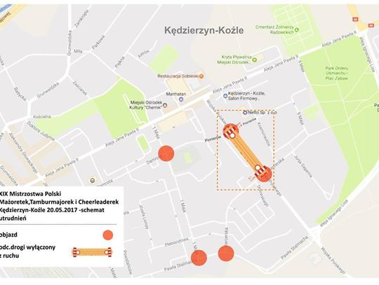 Ulicą Wojska Polskiego będą maszerować mażoretki. Utrudnienia dla kierowców