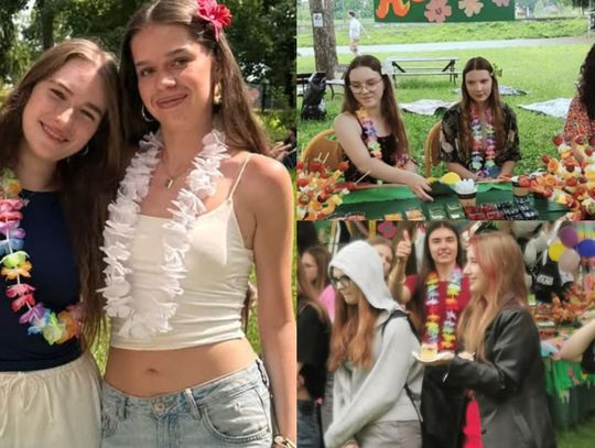 W hawajskim stylu nie tylko się bawili, ale i pomagali w zbiórce pieniędzy na rehabilitację Wojtka