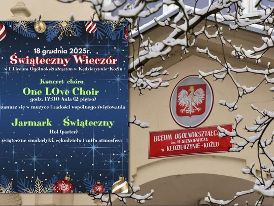 W murach szkoły stworzą klimat Bożego Narodzenia. Świąteczny wieczór w „Sienkiewiczu”